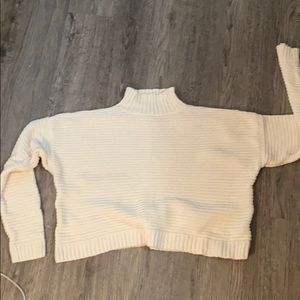 Cream turtle neck sweater forever 21